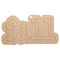 Fall Fun Text Unfinished Craft Wood Holiday Christmas Tree DIY Pre-Drilled Ornament